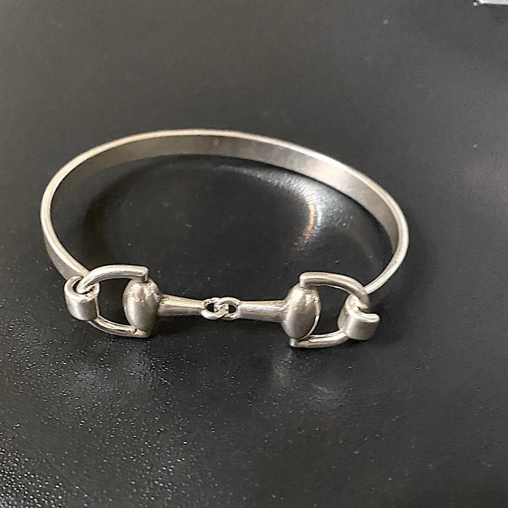 Sterling Silver Silver Horse Bit Bangle Equestrian Tarnish-Free Stackable - Picture 14 of 14